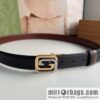 Gucci Gucci, square interlocking double G-buckle men\'s 3.0cm belt