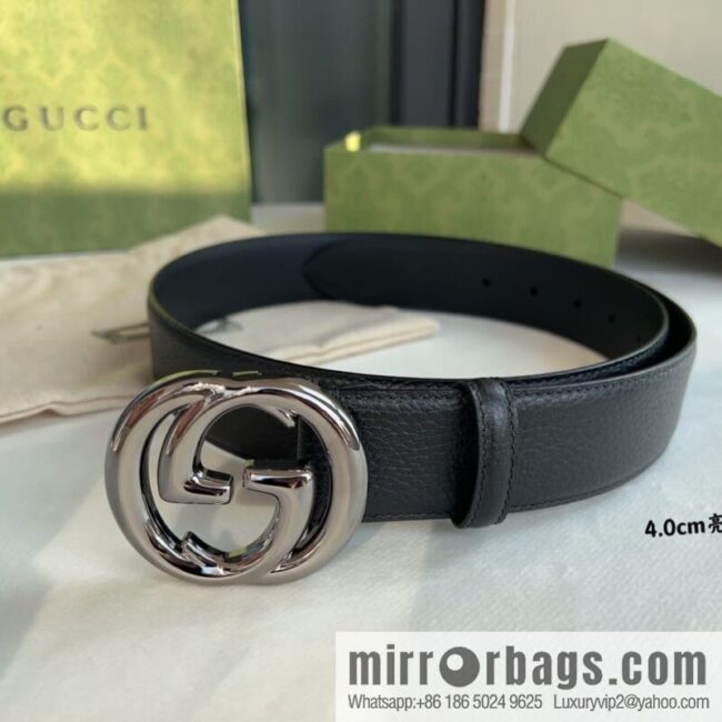 Gucci Gucci, Original Lychee Texture 4.0cm Belt
