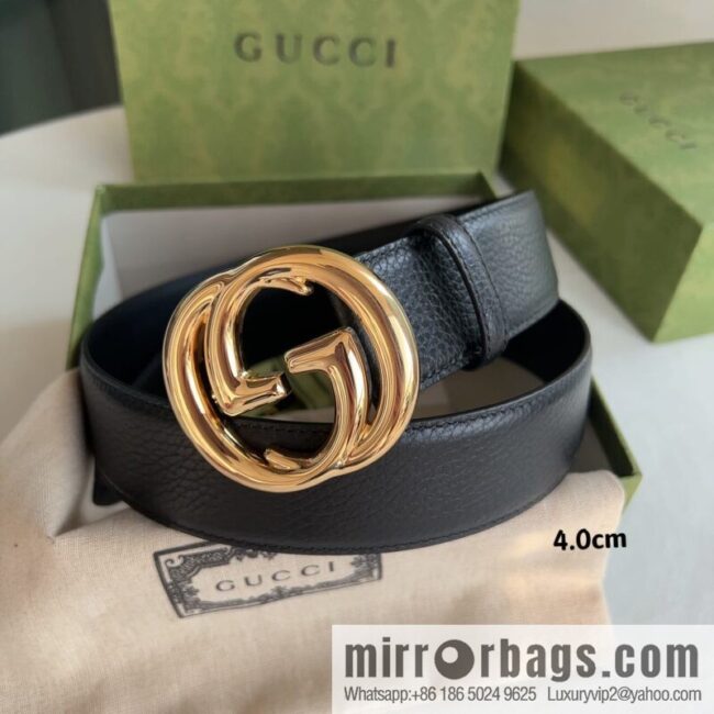 Gucci Gucci, Original Lychee Texture 4.0cm Belt