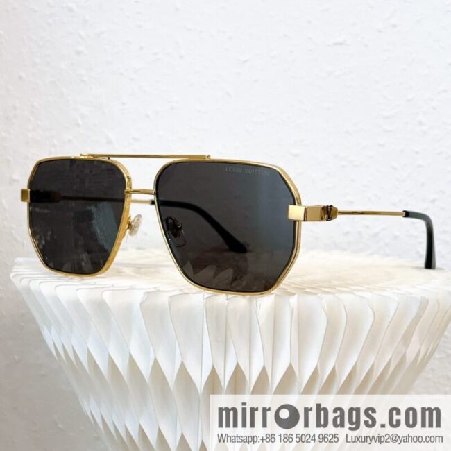 LV Louis Vuitton Metal Box Unisex Sunglasses