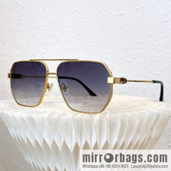 LV Louis Vuitton Metal Box Unisex Sunglasses