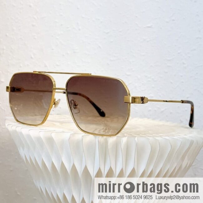 LV Louis Vuitton Metal Box Unisex Sunglasses