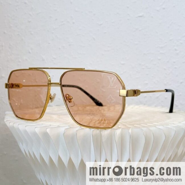 LV Louis Vuitton Metal Box Unisex Sunglasses
