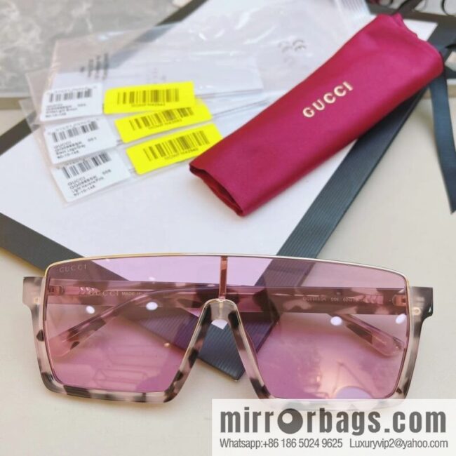 GUCCI Gucci\'s new half-frame one-piece sunglasses