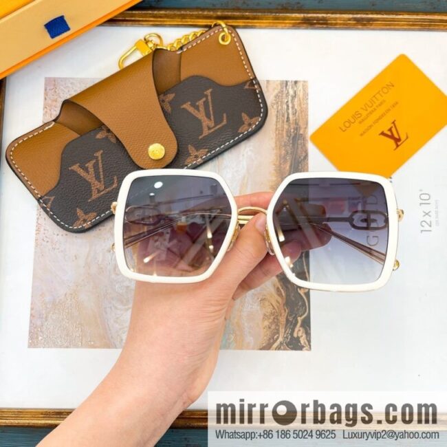 LV Louis Vuitton Square Unisex Sunglasses