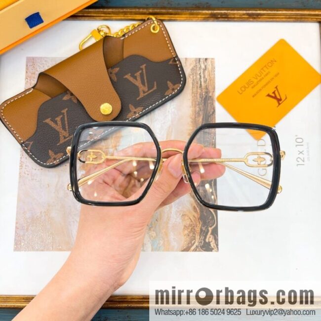 LV Louis Vuitton Square Unisex Sunglasses