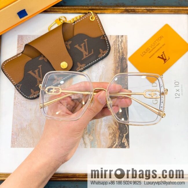 LV Louis Vuitton Square Unisex Sunglasses