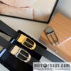 Zegna, black imported cowhide material belt men 3.5cm