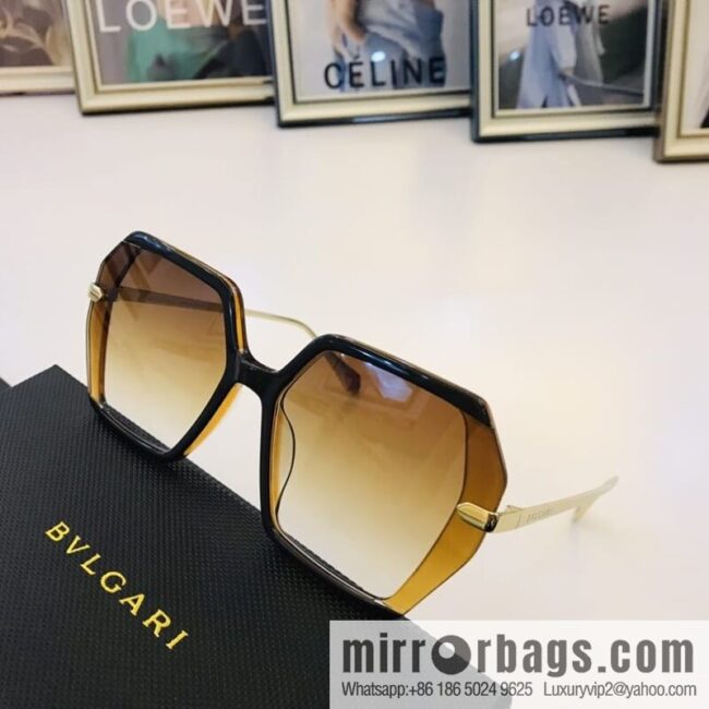 BVLGARI Large Frame Unisex Sunglasses