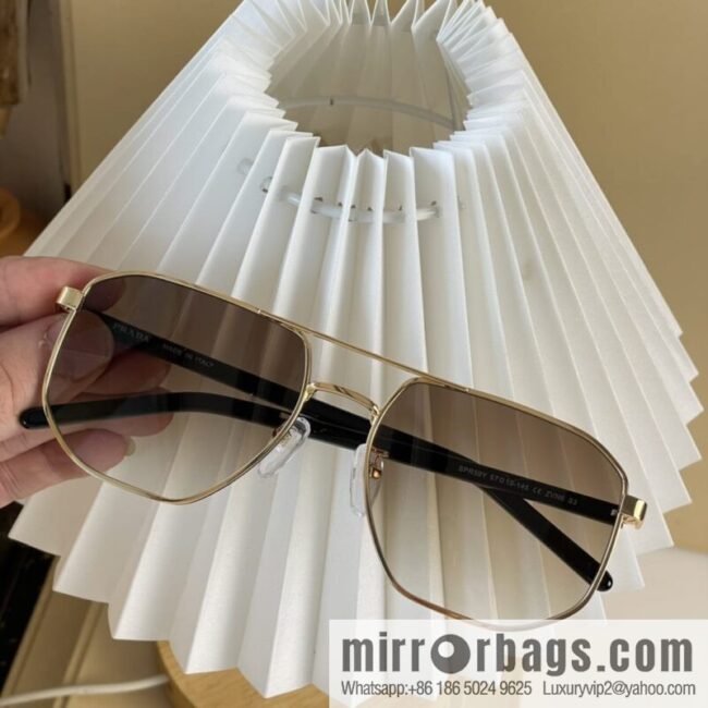 Prada Metal Frame Unisex Sunglasses
