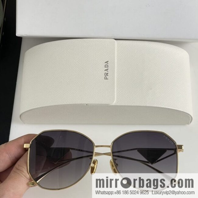 Prada Triangle Design Temple Women\'s Sunglasses