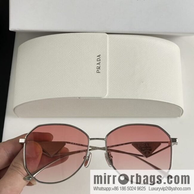 Prada Triangle Design Temple Women\'s Sunglasses