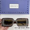 GUCCI Gucci official website catwalk model square frame women\'s sunglasses