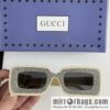 GUCCI Gucci official website catwalk model square frame women\'s sunglasses