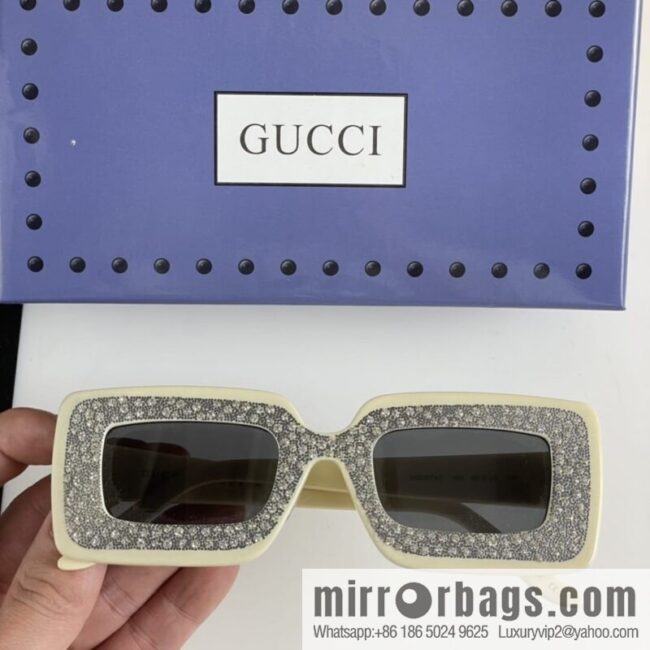 GUCCI Gucci official website catwalk model square frame women\'s sunglasses