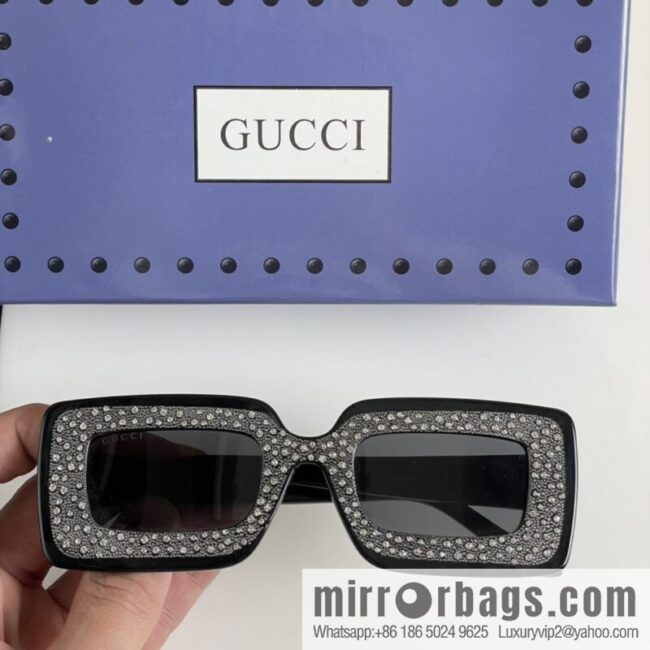 GUCCI Gucci official website catwalk model square frame women\'s sunglasses