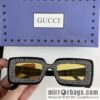 GUCCI Gucci official website catwalk model square frame women\'s sunglasses