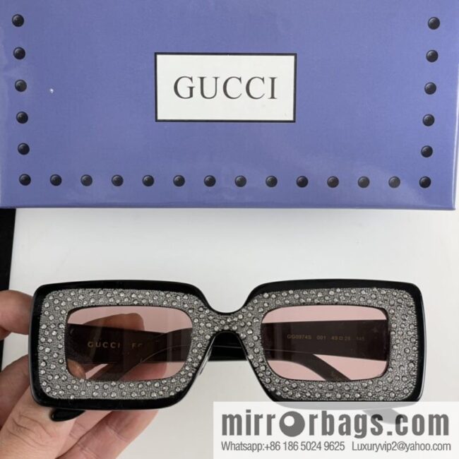 GUCCI Gucci official website catwalk model square frame women\'s sunglasses