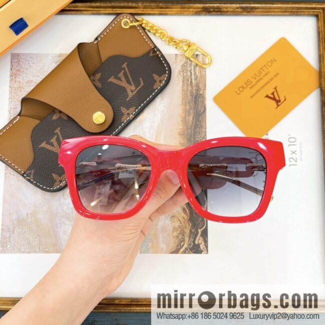 LV Louis Vuitton Square Unisex Sunglasses
