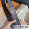 LV/Louis Vuitton, Classic Monogram Dove Double Sided Belt 4.0cm