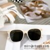 Chanel square versatile double c embellished women\'s sunglasses