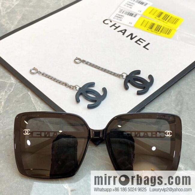 Chanel double C iconic logo women\'s sunglasses