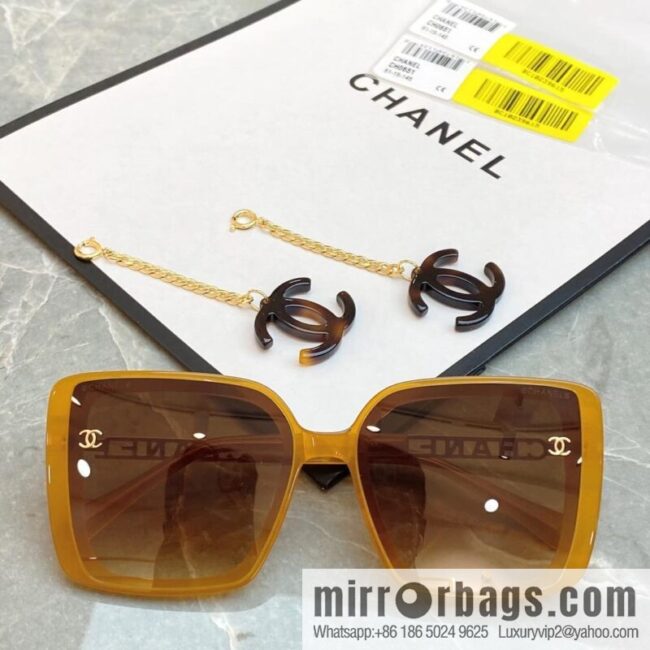 Chanel double C iconic logo women\'s sunglasses
