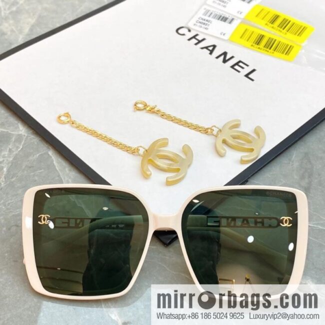 Chanel double C iconic logo women\'s sunglasses