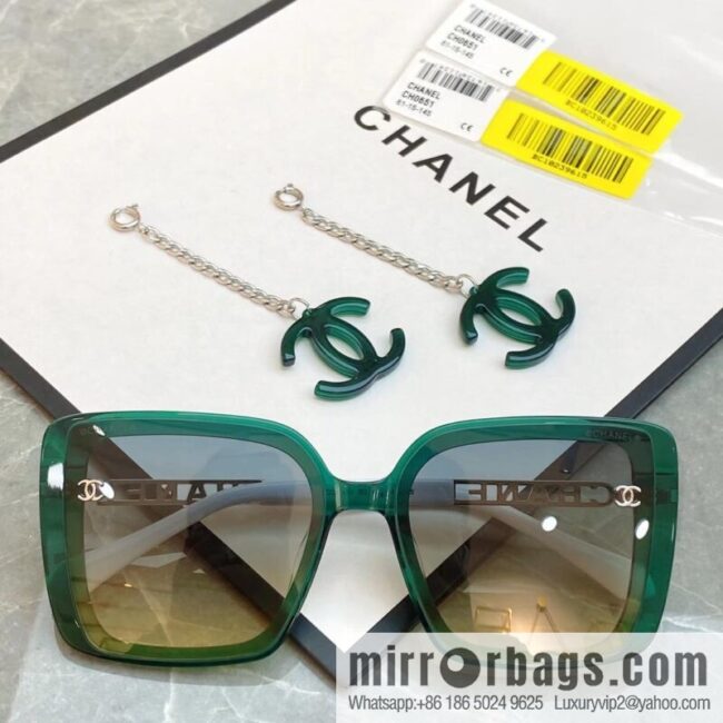 Chanel double C iconic logo women\'s sunglasses
