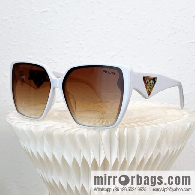 PRADA temple triangle embellished sunglasses