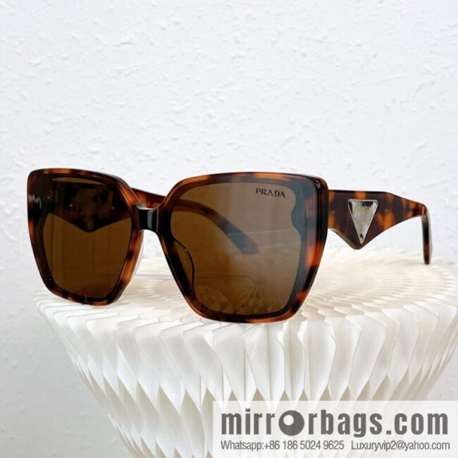 PRADA temple triangle embellished sunglasses