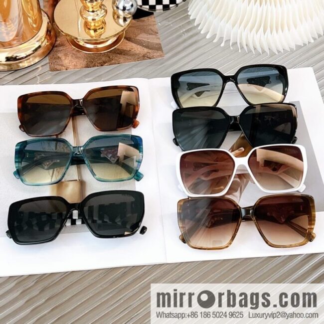 PRADA temple triangle embellished sunglasses