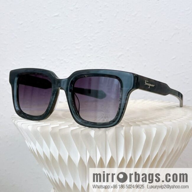 Ferragamo square unisex sunglasses