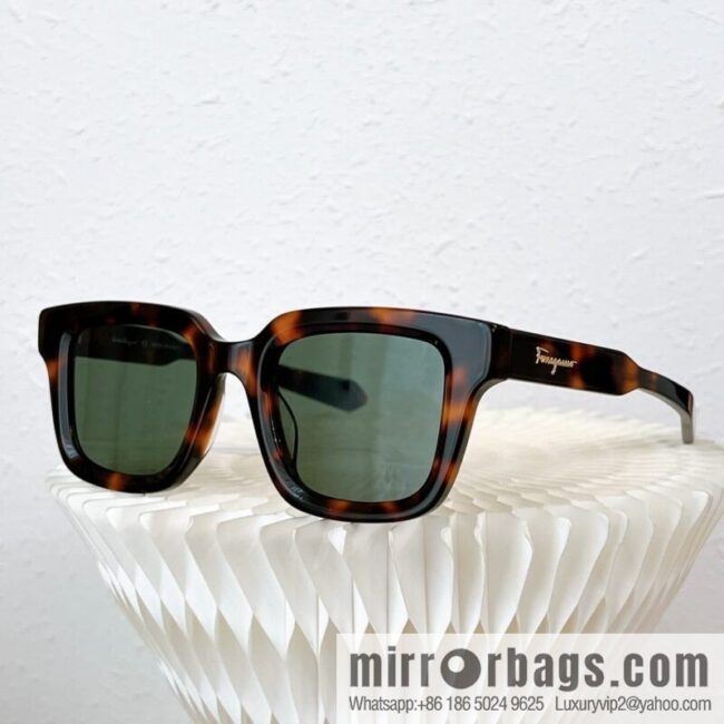 Ferragamo square unisex sunglasses