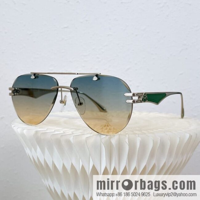 MAYBACH Maybach rimless oval sunglasses