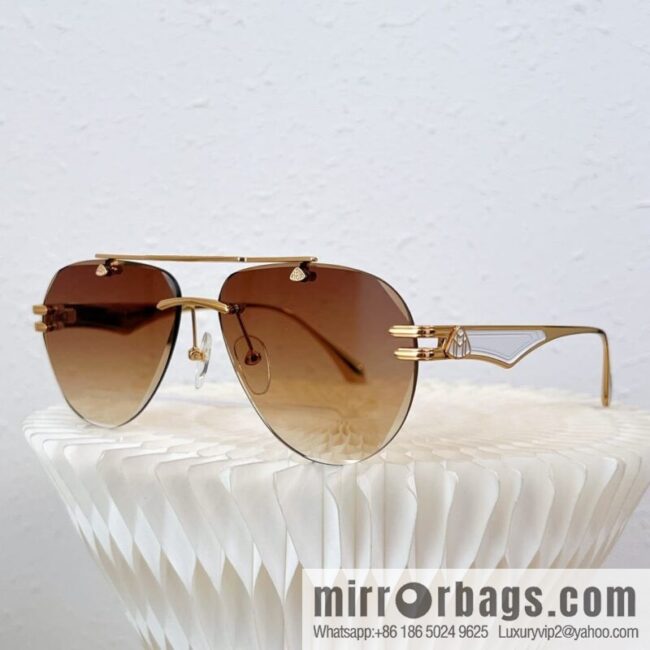 MAYBACH Maybach rimless oval sunglasses