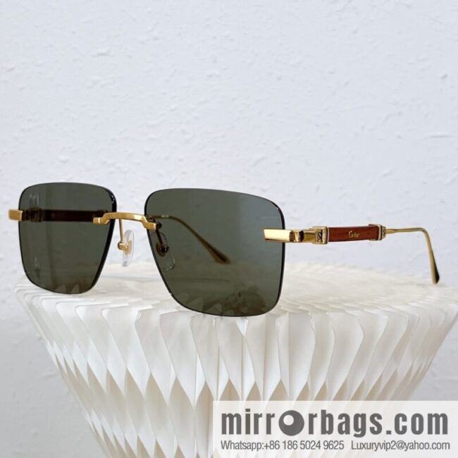 Cartier Rimless Men\'s Sunglasses