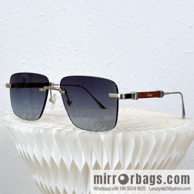 Cartier Rimless Men\'s Sunglasses