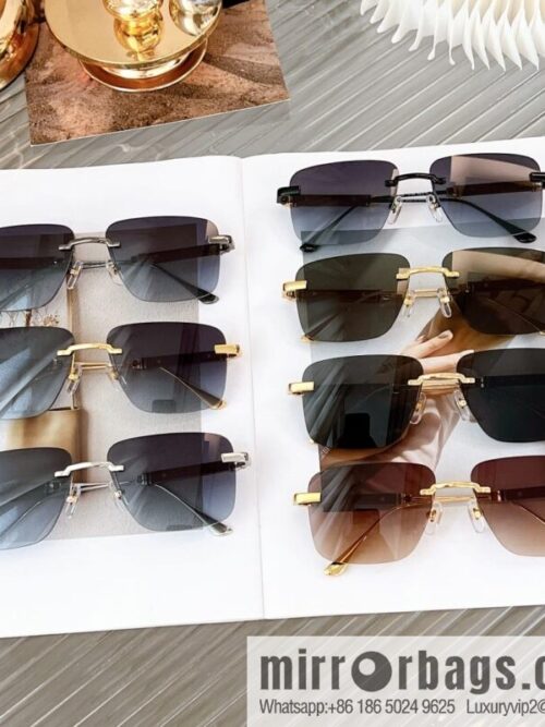 Cartier Rimless Men\'s Sunglasses