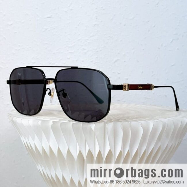 Cartier Metal Box Men\'s Sunglasses
