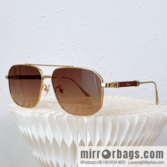 Cartier Metal Box Men\'s Sunglasses
