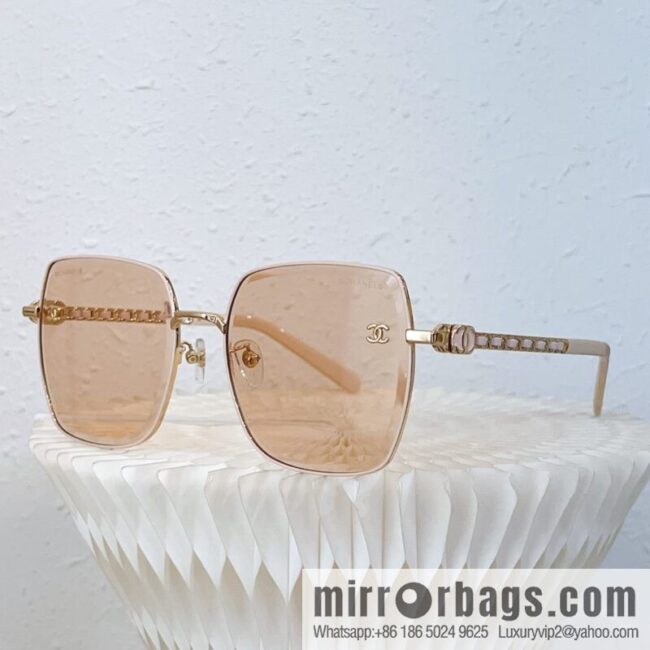 Chanel metal square women\'s sunglasses