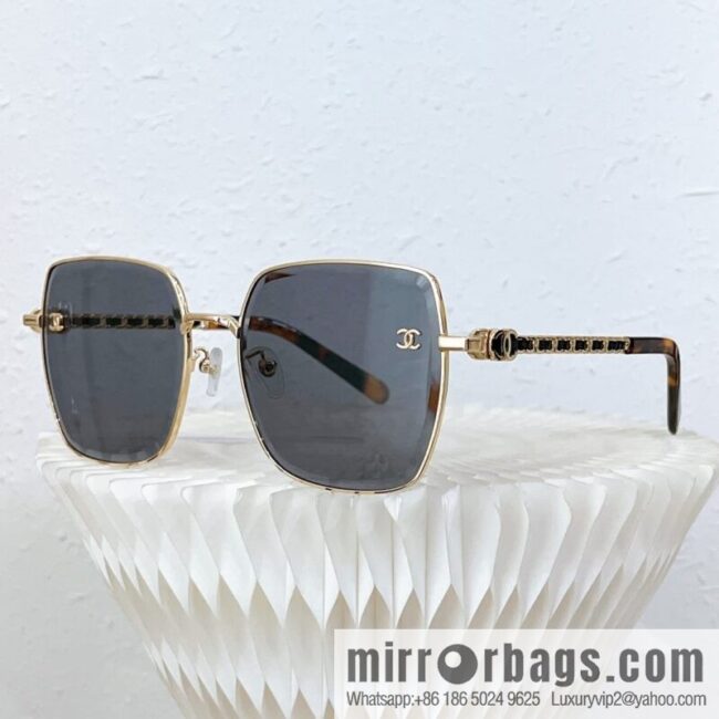 Chanel metal square women\'s sunglasses