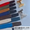 Hermes, Stainless Steel Quad Solder Joint Metal Buckle 38mm Double Sided Leather Belt