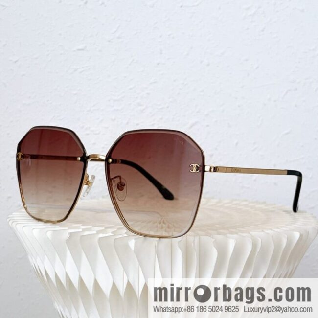 Chanel irregular frame unisex sunglasses