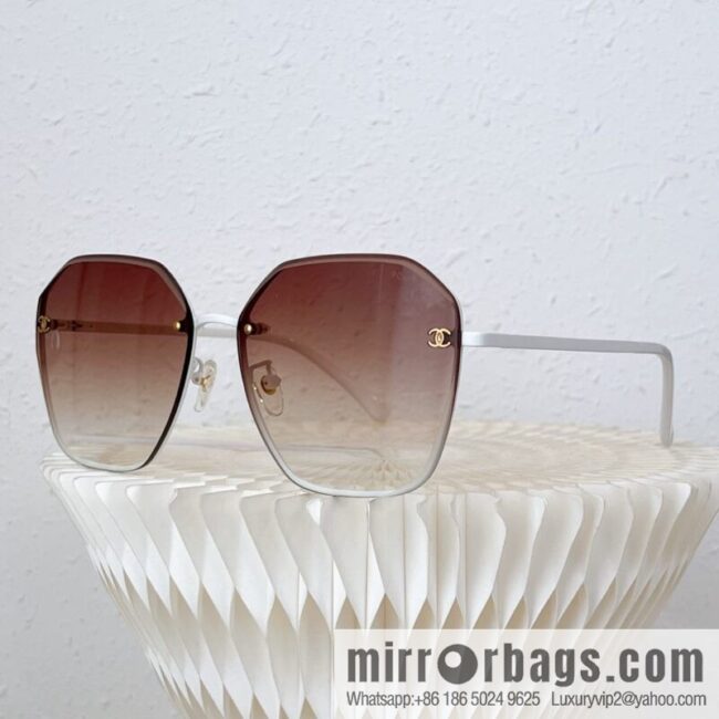 Chanel irregular frame unisex sunglasses