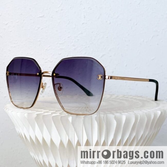 Chanel irregular frame unisex sunglasses