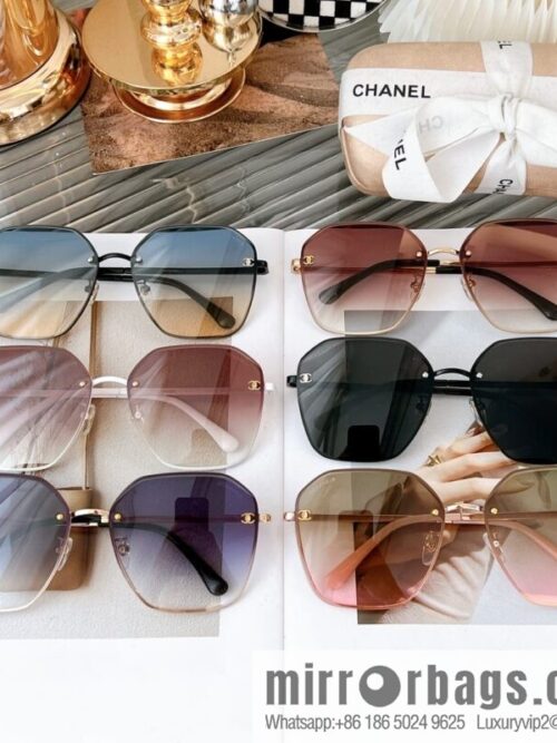 Chanel irregular frame unisex sunglasses