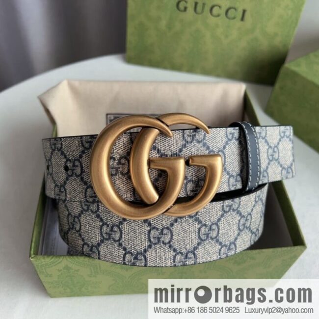 Gucci Gucci GG Supreme Double G Buckle Belt 4.0cm