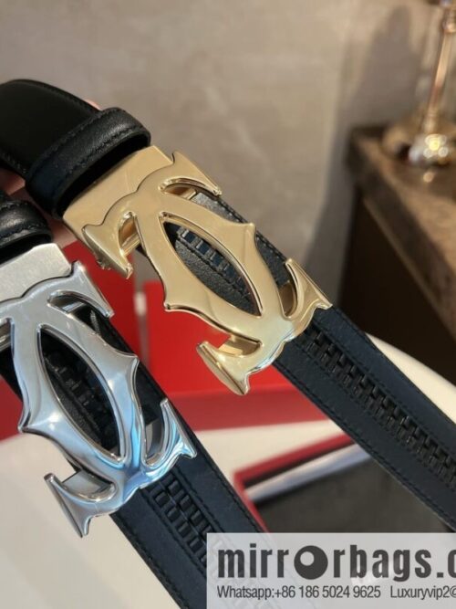 wsxc1676464062634_0-800x800rt10hotqikk43083_20250629231624.jpg Cartier Men\'s 3.5cm Classic Stainless Steel Double C Automatic Buckle Double Sided First Layer Cowhide Belt Alveolar Belt